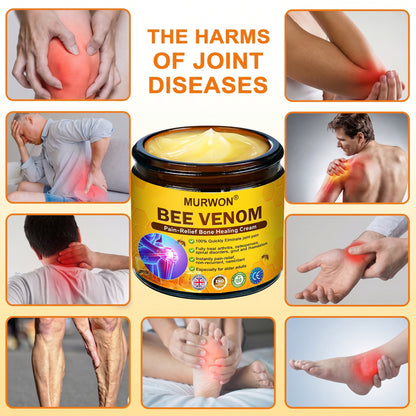 30% Discount🎁🎁|𝐌𝐔𝐑𝐖𝐎𝐍® Bee Venom Pain-Relief Bone Healing Cream ✨✨✨(Specially for older adults)