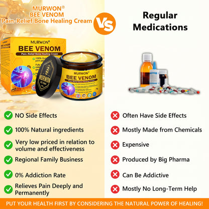 30% Discount🎁🎁|𝐌𝐔𝐑𝐖𝐎𝐍® Bee Venom Pain-Relief Bone Healing Cream ✨✨✨(Specially for older adults)