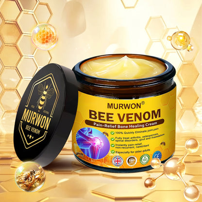 30% Discount🎁🎁|𝐌𝐔𝐑𝐖𝐎𝐍® Bee Venom Pain-Relief Bone Healing Cream ✨✨✨(Specially for older adults)